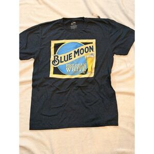 Blue Moon Belgian White Beer Tee Men's Medium
